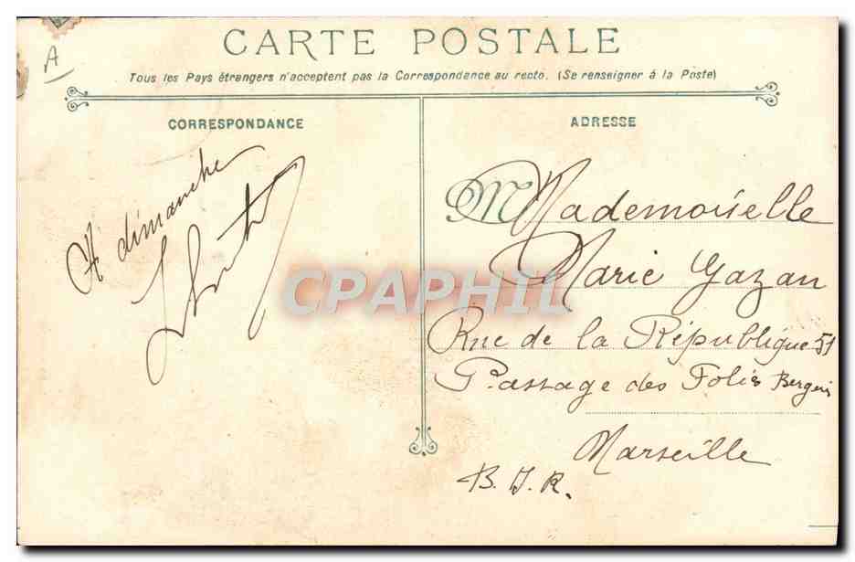 Aankomst van meneer Thomson, minister van de Marine, op de plaats van het ongeluk van het oorlogsschip IÉNA — fototypie van Marius Bar — Toulon. — Achterkant