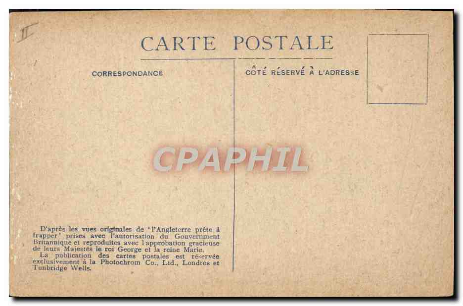 CPA Bateau Guerre Angleterre Salves des pieces d'une bordee — Verso