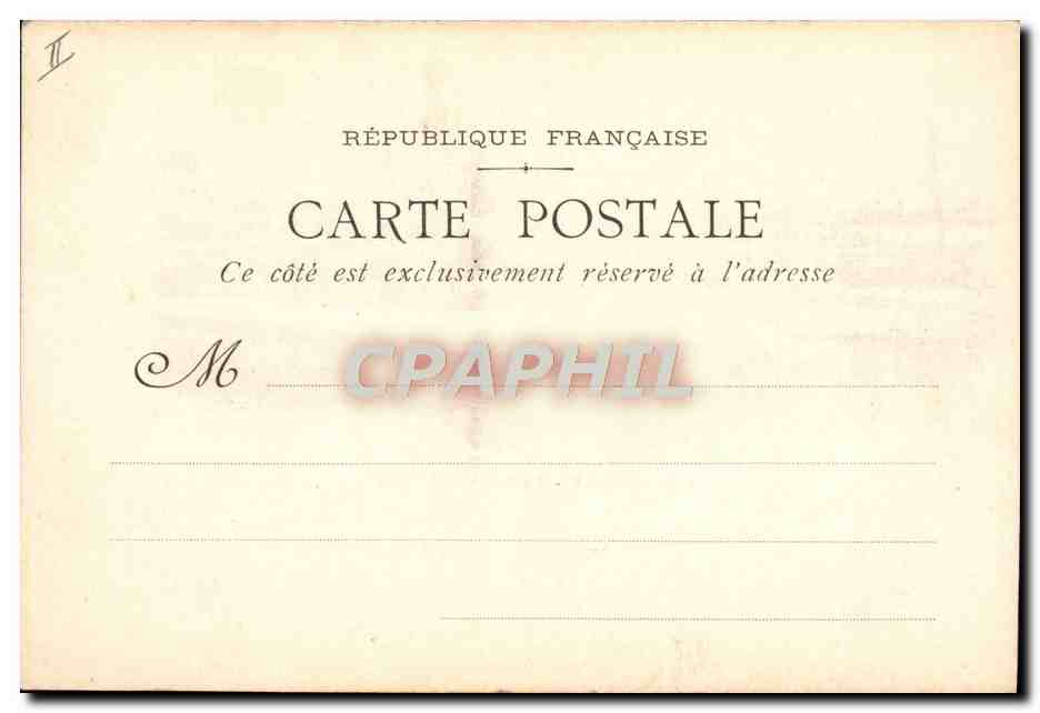 CPA Bateau Guerre Alger La defense mobile  — Verso