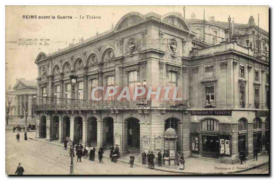 CPA Theatre Reims avant la guerre