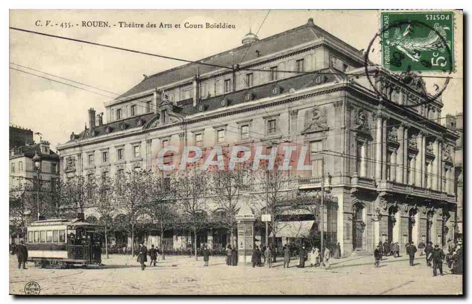Rouen - Théâtre des Arts et Cours Boieldieu — C.V. 435