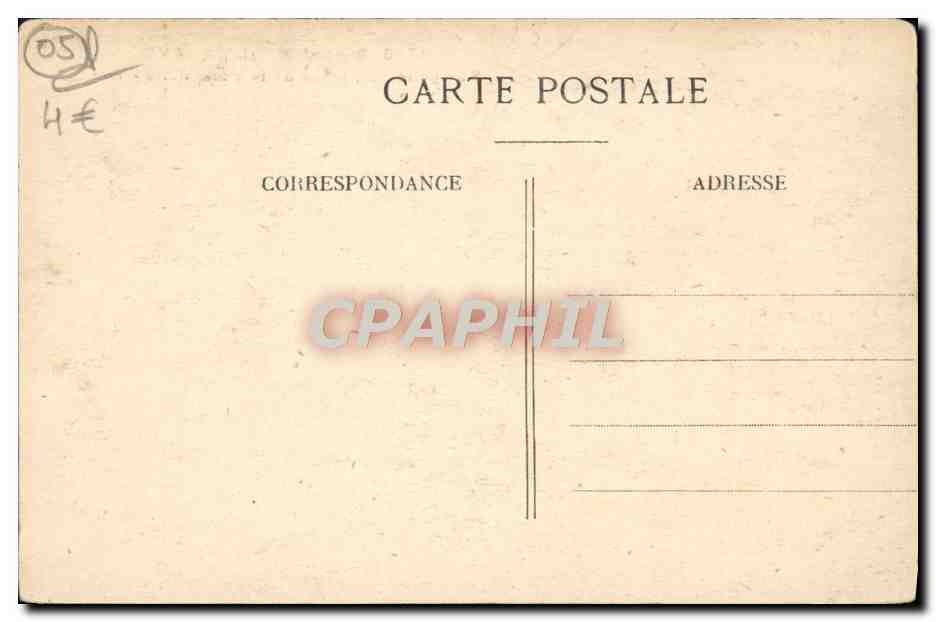 CPA Dauphine La Grave Vue Generale Prise de la Romanche — Rückseite
