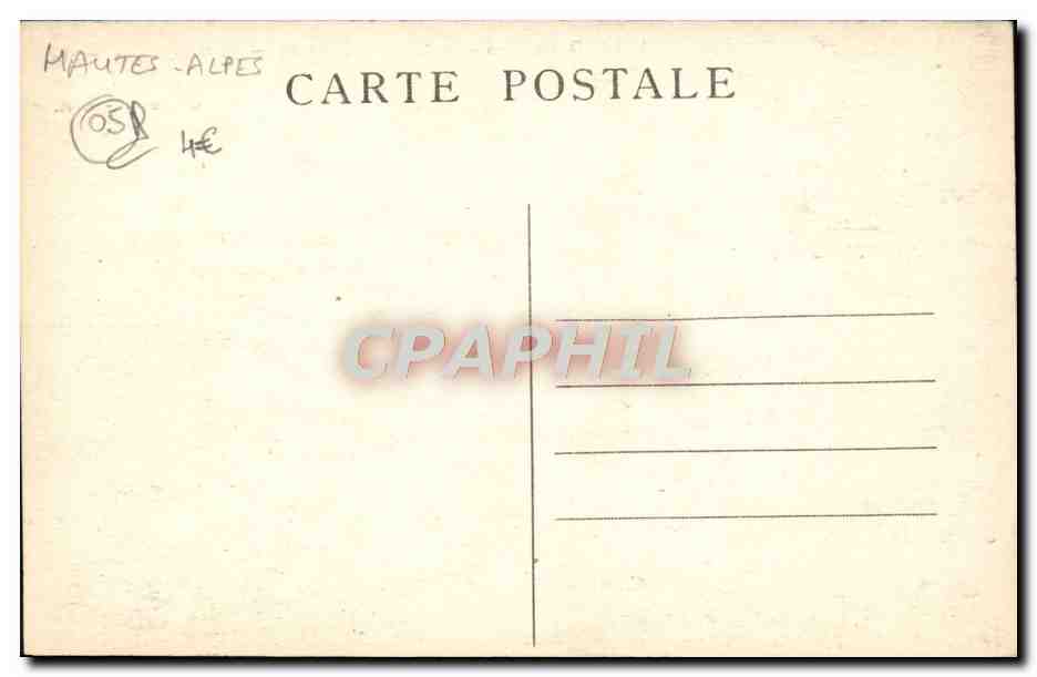 Le Lautaret (2075 m.) und die Galibier-Kette — Dauphiné — E.R. — Rückseite