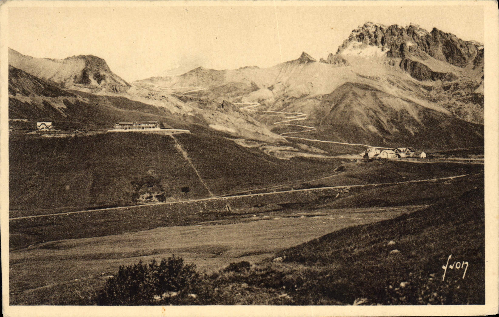 Col du Lautaret — vue panoramique — Les Éditions d'Art VON, Paris
