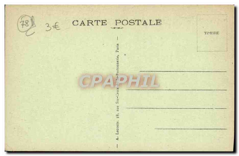 Versailles - Parterre d'Eau - Bassin du Nord - "La Garonne" - A. L. — Verso