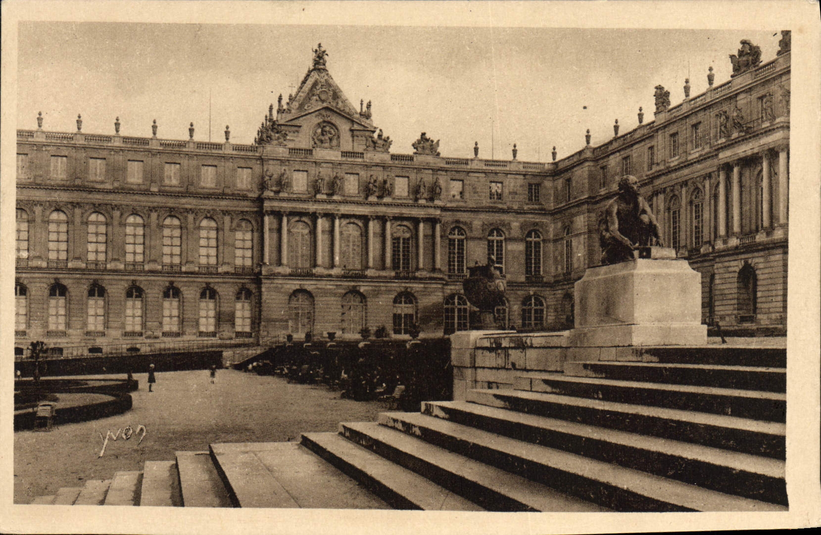 CPA Versailles Chateau Aile Nord du chateau