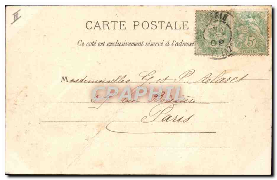 CPA Le Vesinet Temple protestant — Verso