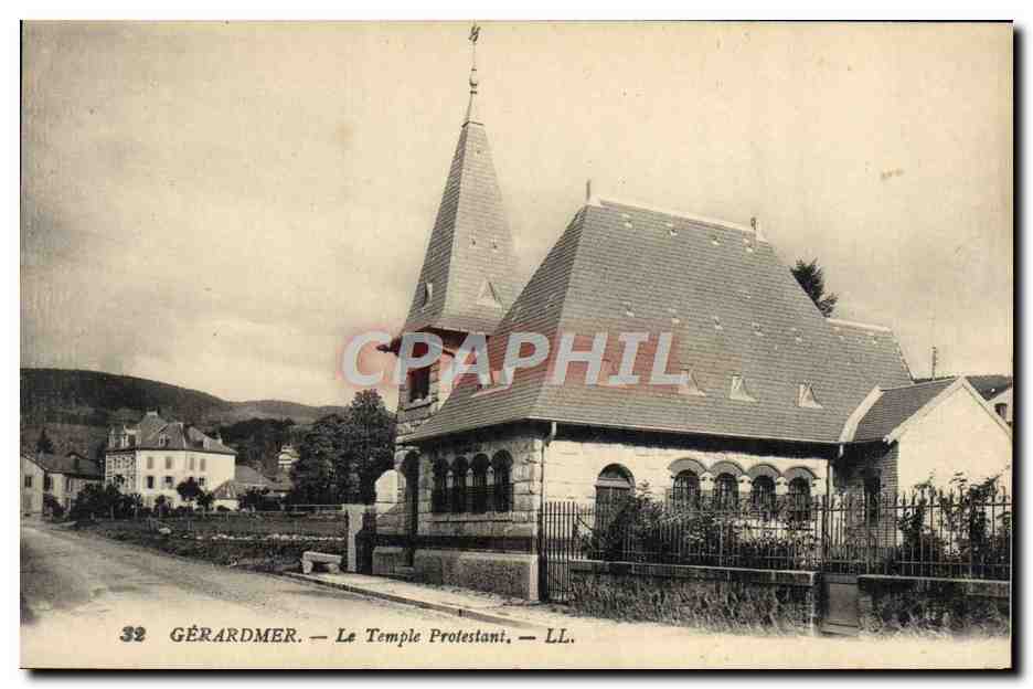 CPA Gerardmer Le temple protestant
