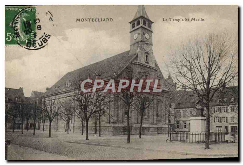 CPA Montbeliard Le temple St Martin