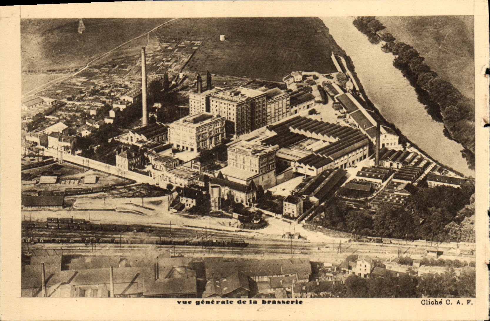 CPA Brasserie Champigneulles Meurthe et Moselle Vue exterieure de la salle a brasser et de la malterie 