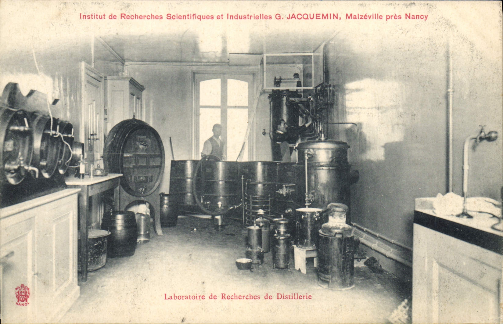 Laboratoire de Distillerie — Institut de Recherches Scientifiques et Industrielles G. JACQUEMIN, Malzéville près Nancy