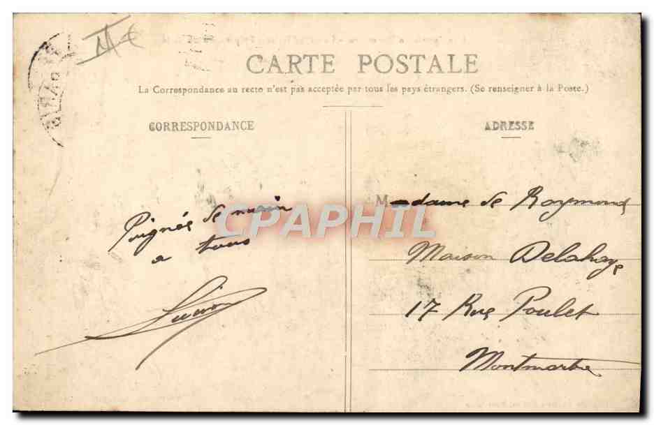 L'Infanteria in Manovra - La Grand'Halte - Preparazione del Caffè — Librairie Militaire Guérin, Mourmelon — Verso