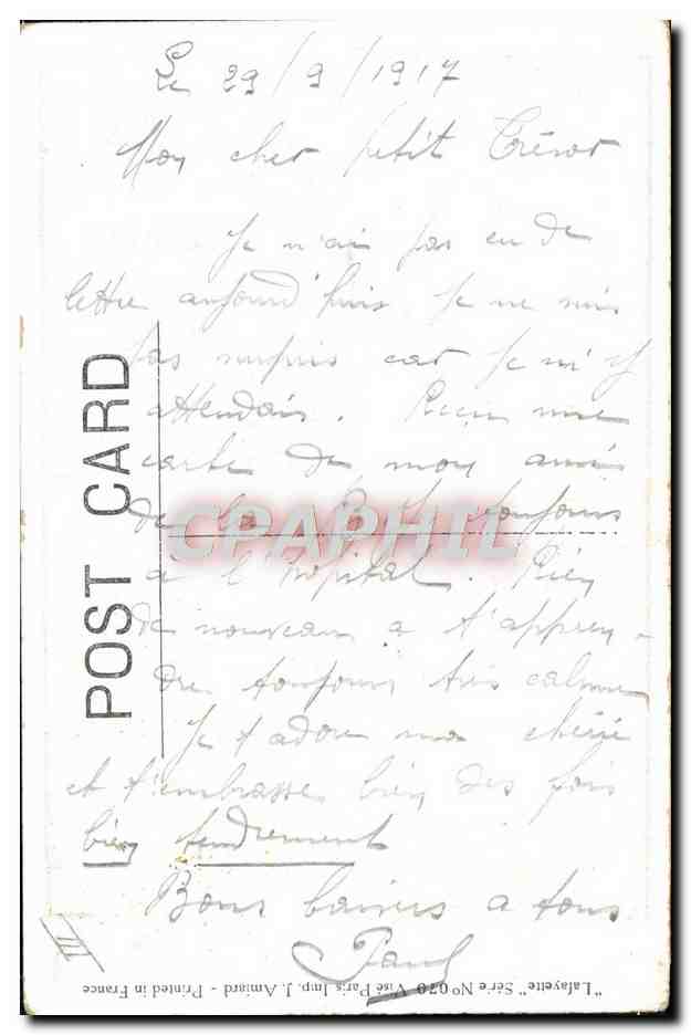 CPA Illustrateur Enfants Canon  — Verso