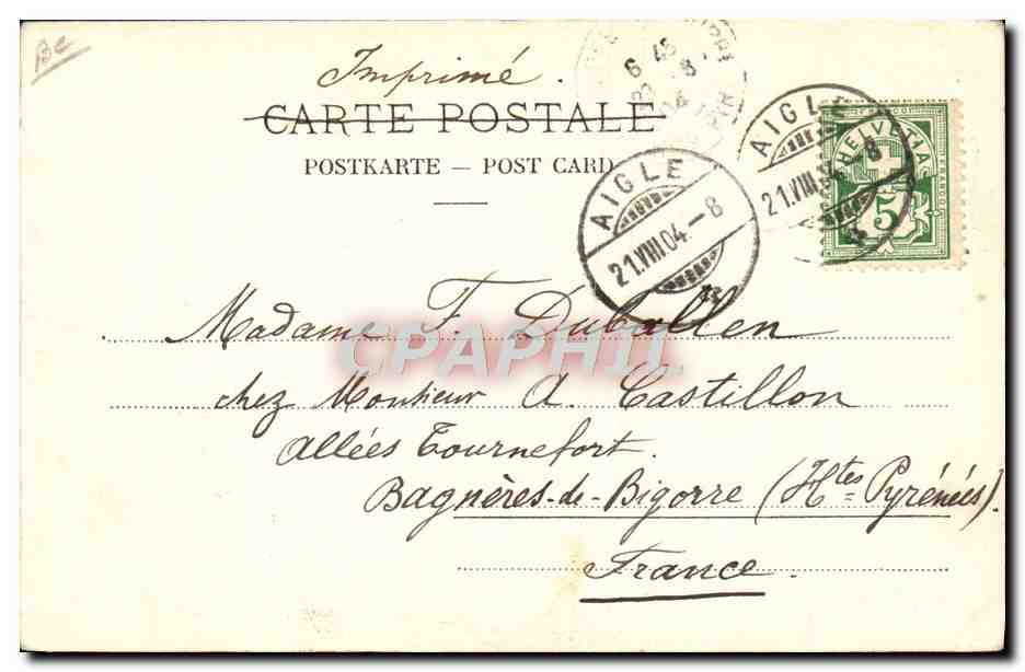 Course de Bobsleigh — Leyssin, 21 août 1904 — Wintersport — Reverso