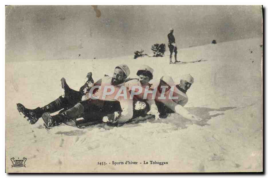 Winter sport - De afdaling — Uitgever L. MÉNAVAUD, n° 2453