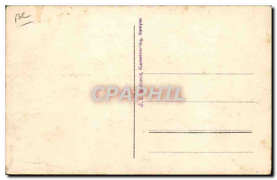 CARTE PHOTO Train Locomotive Allemagne — Verso
