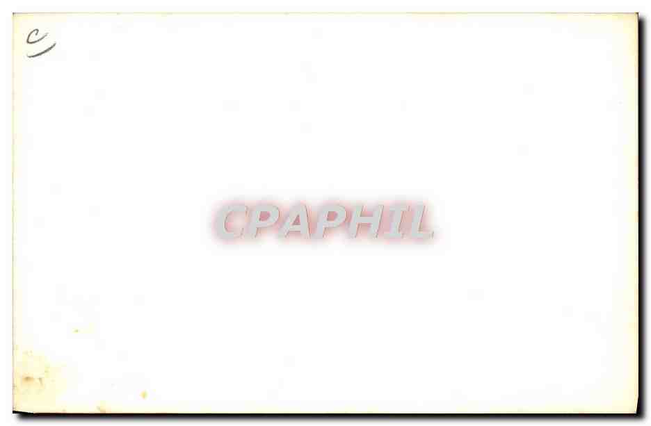 CARTE PHOTO Train Locomotive  — Verso