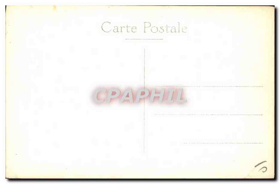 CARTE PHOTO Train Locomotive  — Rückseite