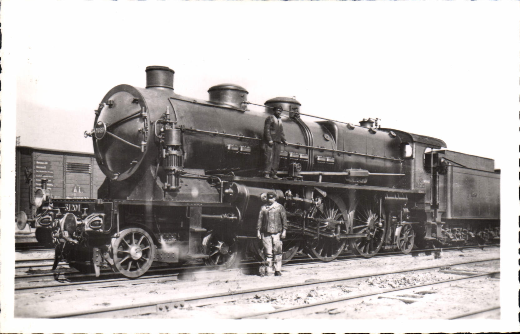 CPA Train Locomotive 3 1201 Super Pacific