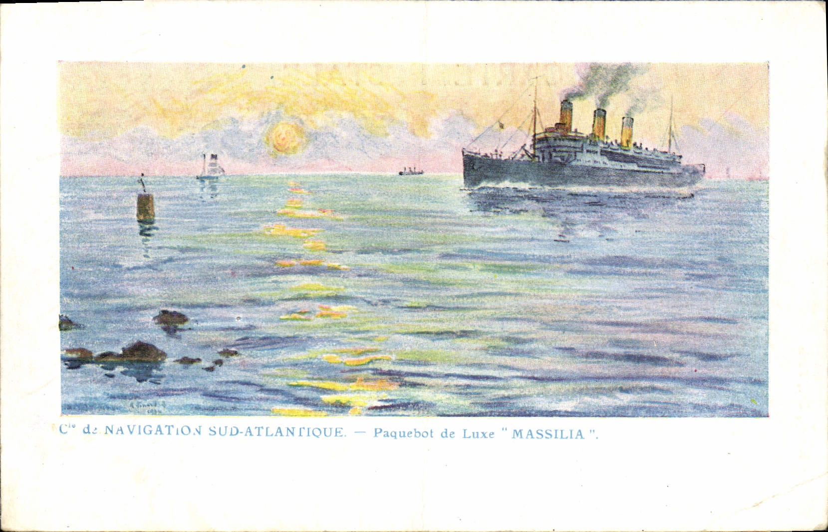 Cie de Navigation Sud-Atlantique — Paquebot de Luxe "Massilia"