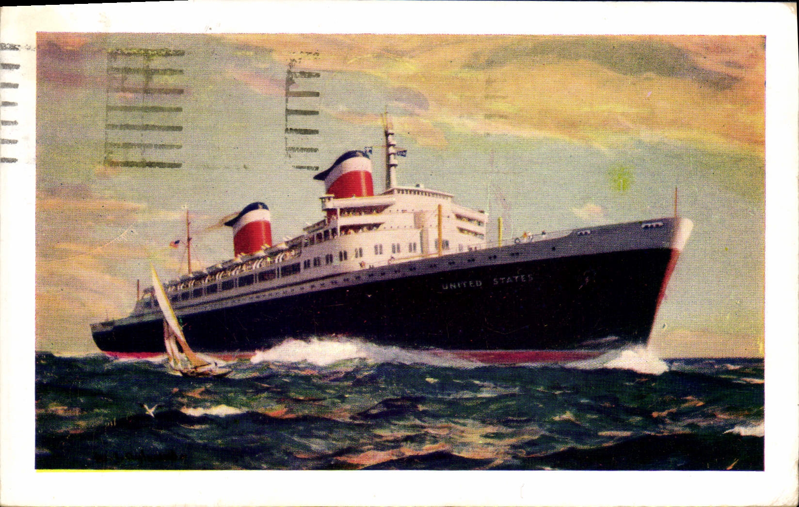 S.S. UNITED STATES — plus grand et plus luxueux paquebot américain — éditeur non visible