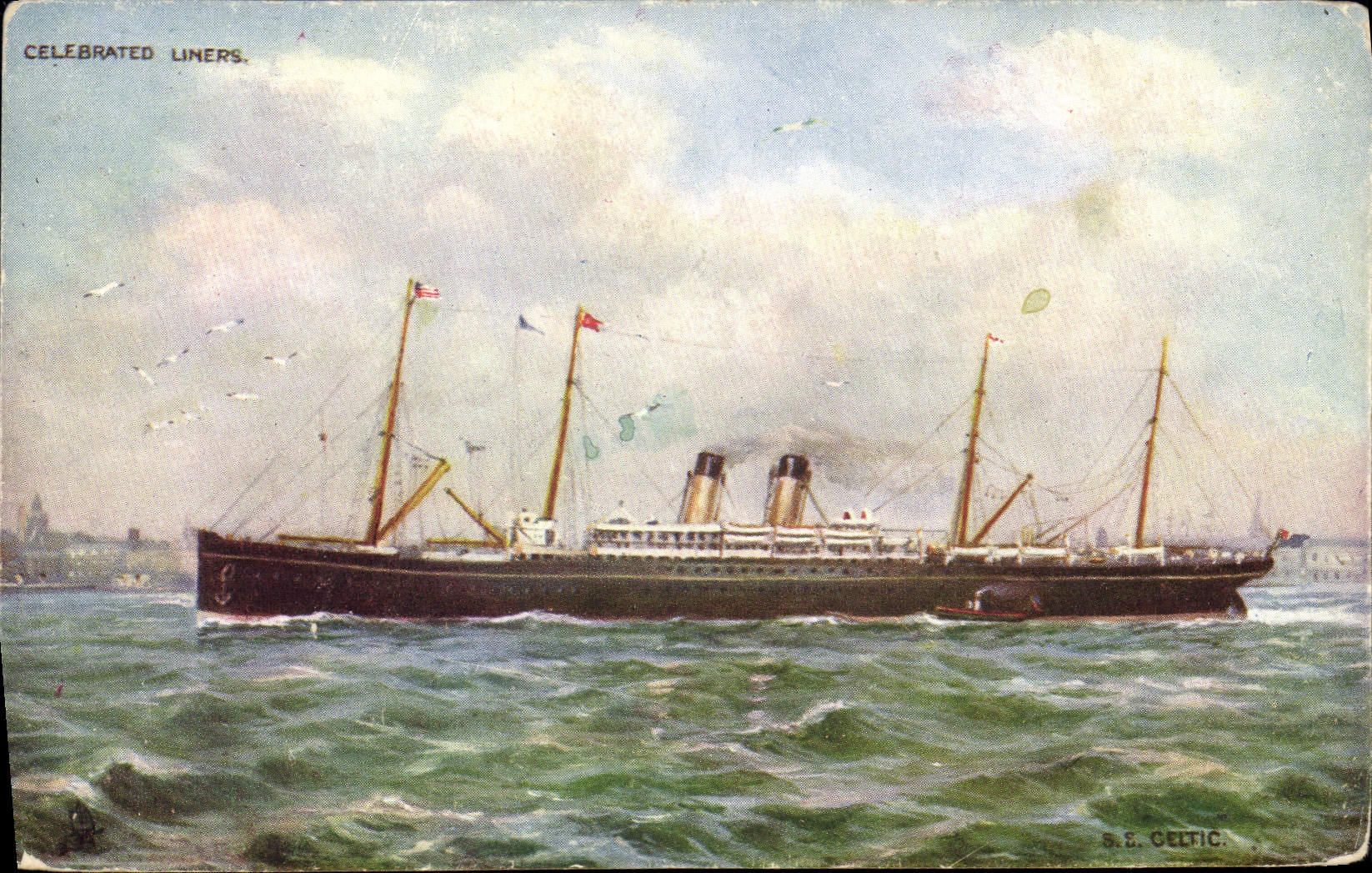 S.S. Celtic — Navire de ligne célèbre — Tuck's Post Card