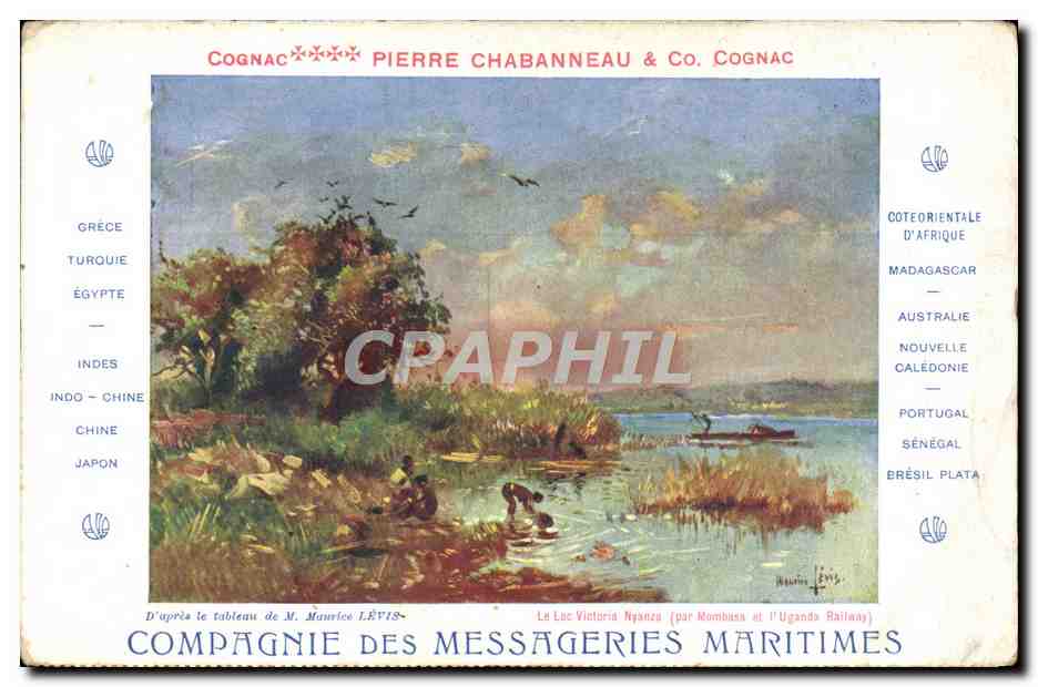 CPA Bateau Compagnie des Messageries Maritimes Lac Victoria Nyanza Monbasa et l'Uganda Railway