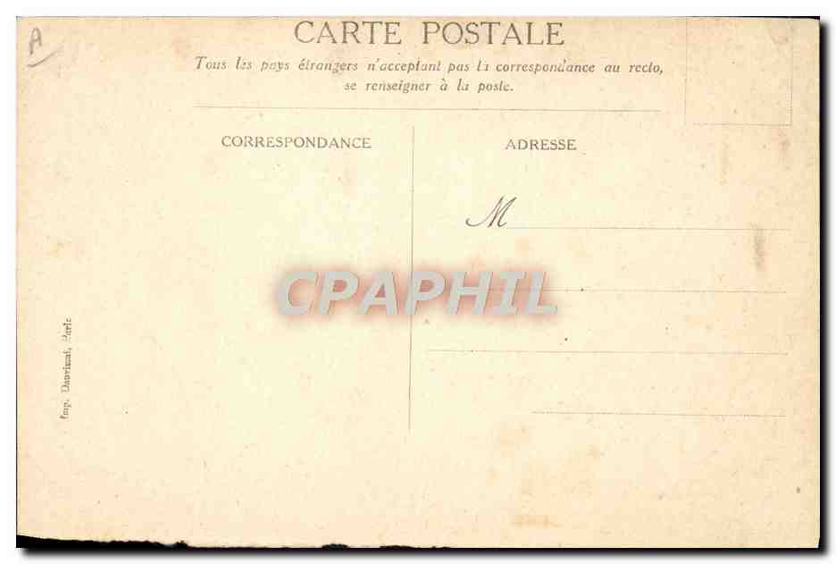 Une rue de Scutari — d'après une aquarelle de M. Gilbert Galland — Messageries Maritimes — Rückseite