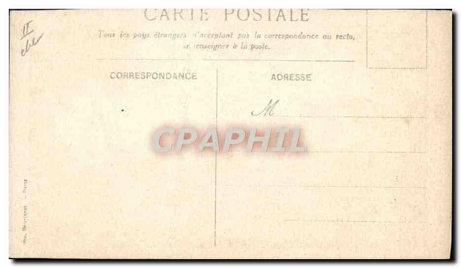 CPA Bateau Compagnie des Messageries Maritimes — Rückseite