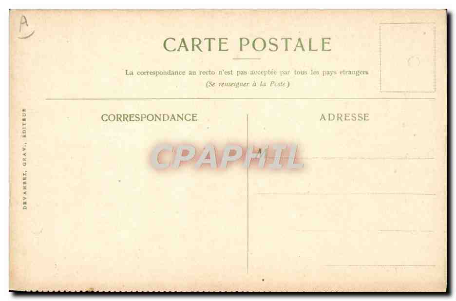 Mise à l'eau d'une barque-charge — Pondichéry — Compagnie des Messageries Maritimes — Verso