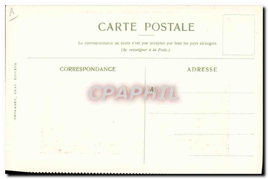 Hutte indigène (pays Kikuyu), via Mombasa — Compagnie des Messageries Maritimes — Verso