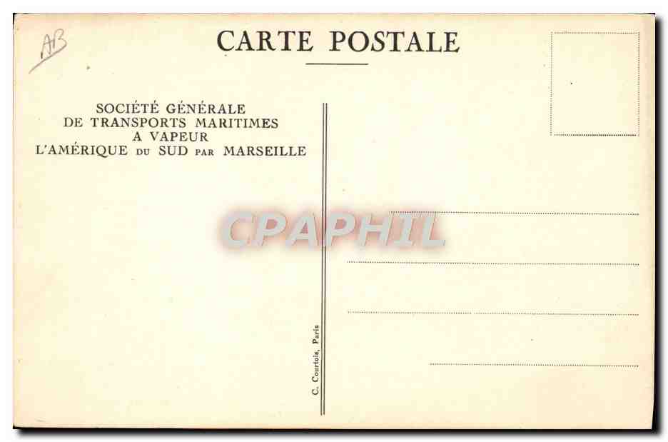 Cabine de 1re classe à 2 places — S.G.T.M. — Verso