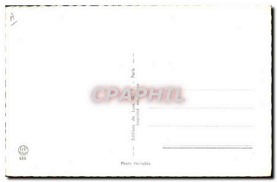 Nu femenino — postura sentada — Ediciones de Lujo G.P. Paris, n° 418 — Reverso