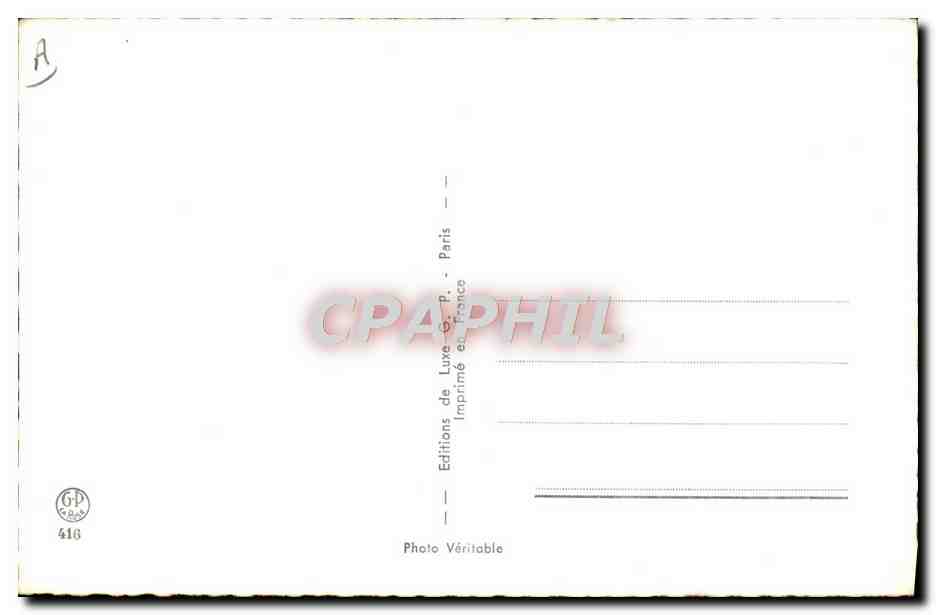 Mujer desnuda con velo — pose sensual — Ediciones de Lujo G.P., París, n° 416 — Reverso