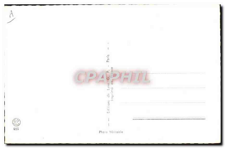 Joven mujer desnuda — postura sugerente — Ediciones de Lune G.P., París, n° 415 — Reverso