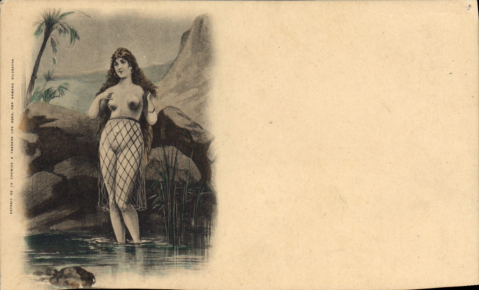 Soggetto femminile in abito da pescatore — estratto da 'La Capra attraverso i secoli' di Armand Silvestre
