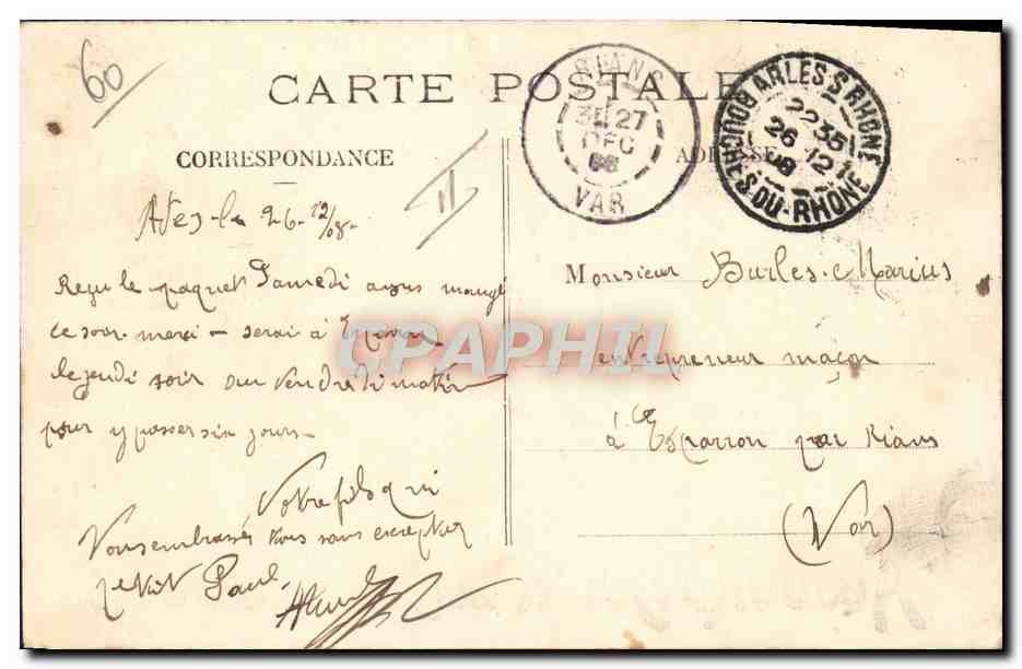 CPA Militaria Vive la classe — Rückseite