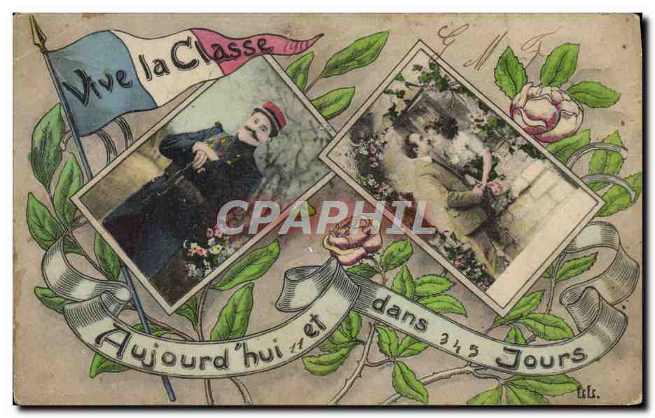 CPA Militaria Vive la classe