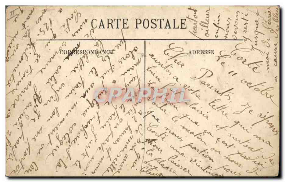 CPA Militaria Vive la classe — Verso