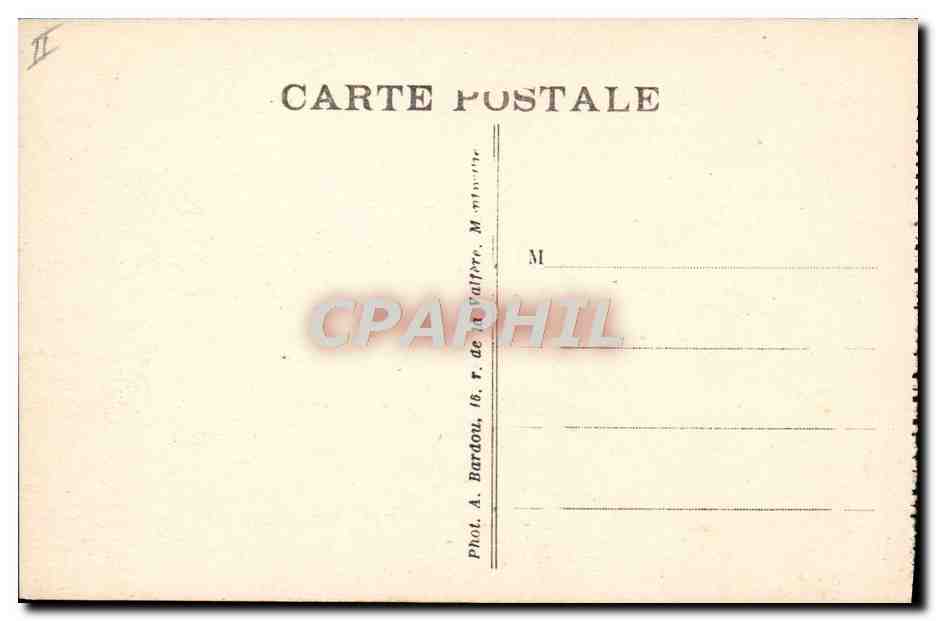CPA Militaria Tank Chars de combat Ma section prete au depart — Rückseite