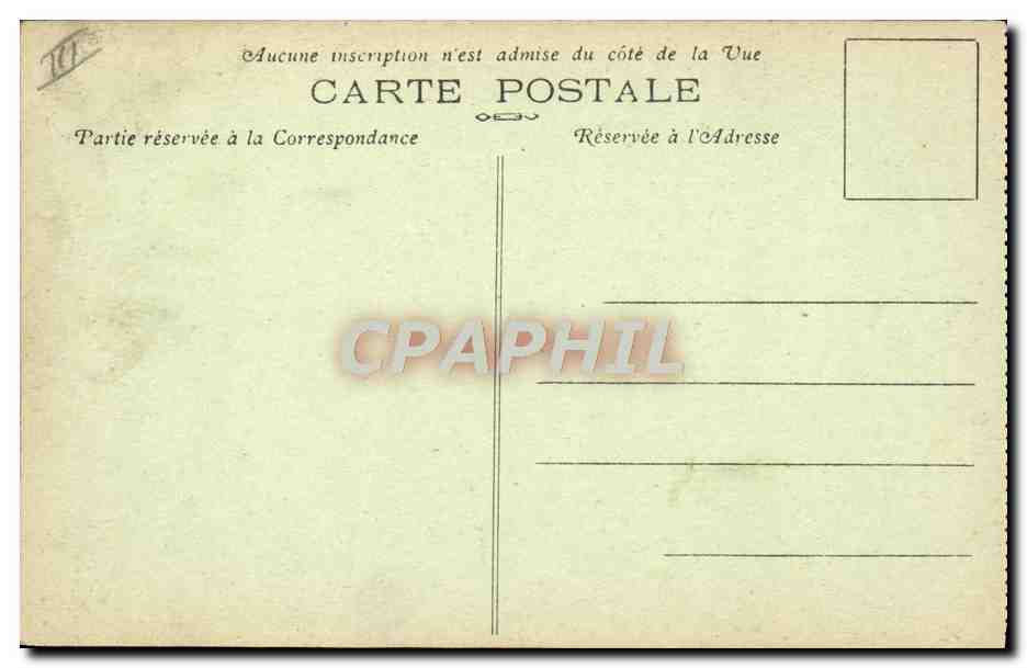 CPA Militaria Tank Section de chars Renault en colonne — Rückseite