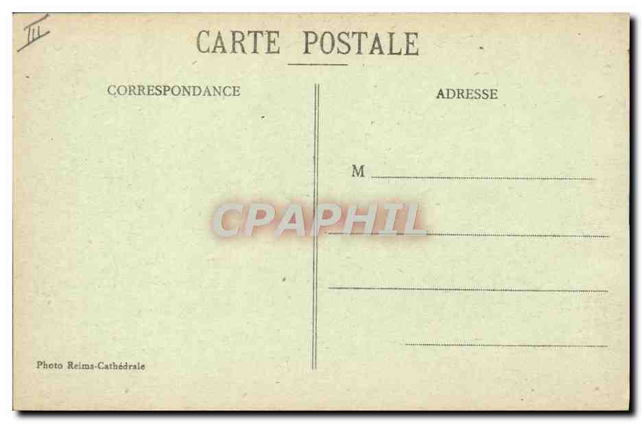 CPA Militaria Tank La Pompelle Tank allemand detruit — Rückseite