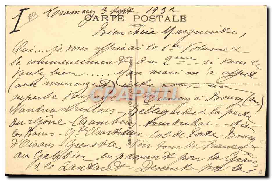 CPA Militaria Tank Attaque allemande Le forte de la Pompelle — Rückseite