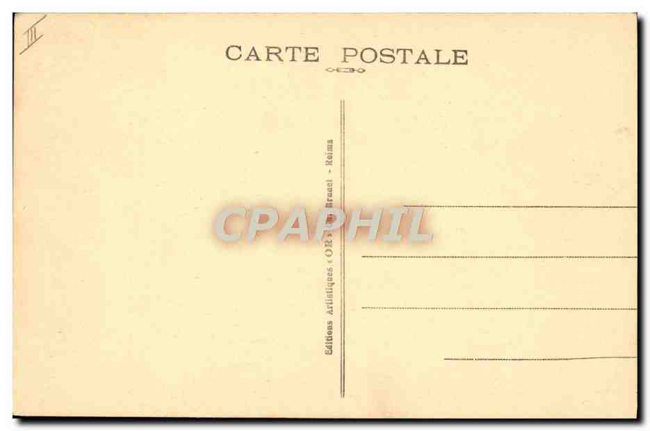 CPA Militaria Tank Fort de la Pompelle Tank allemand cloue par l'artillerie allemande — Rückseite