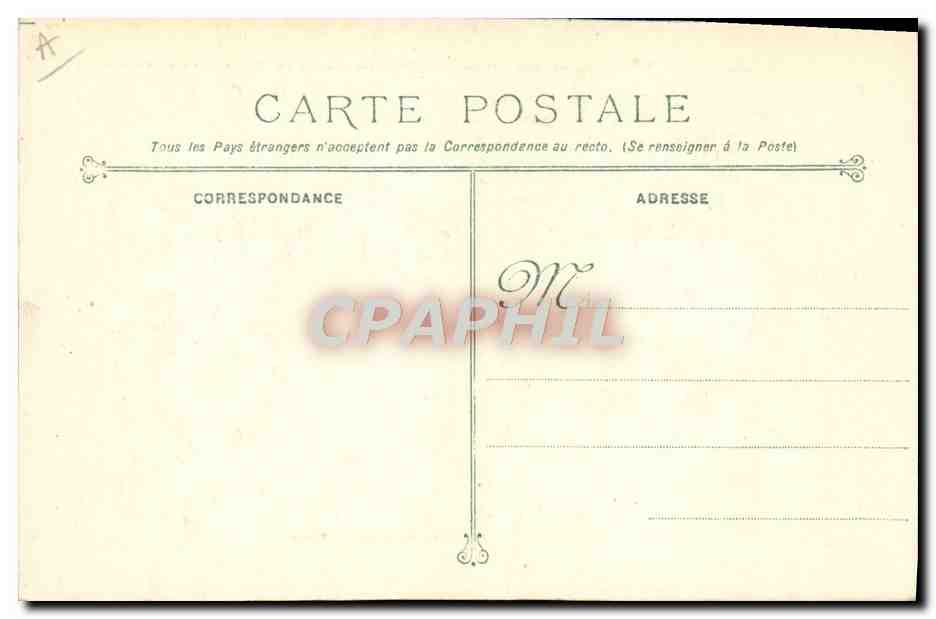CPA Bateau Guerre Cuirasse d'escadre  — Verso