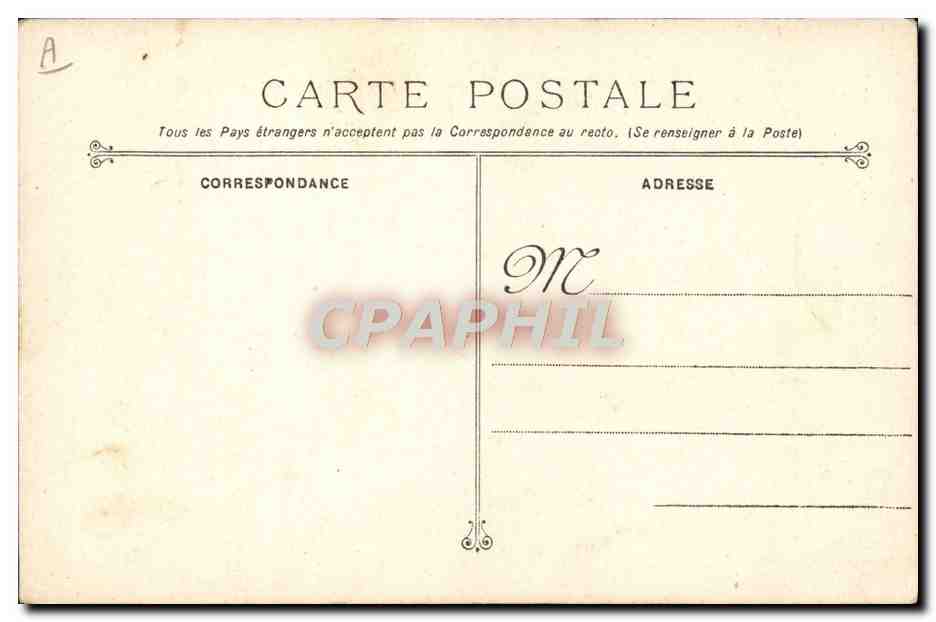 CPA Bateau Guerre Cuirasse d'escadre  — Verso