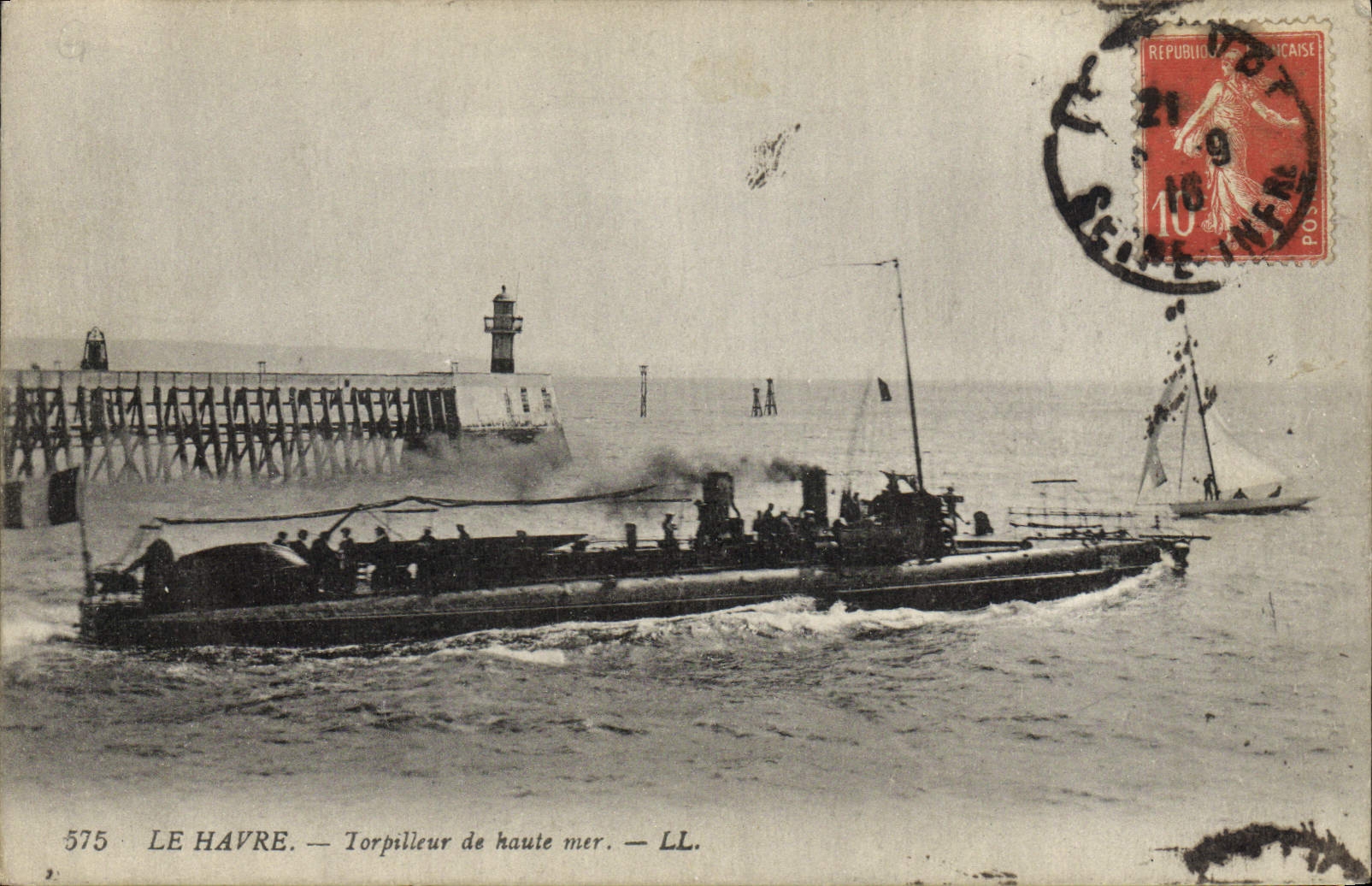 Le Havre — Torpilleur de haute mer — LL. — N° 575