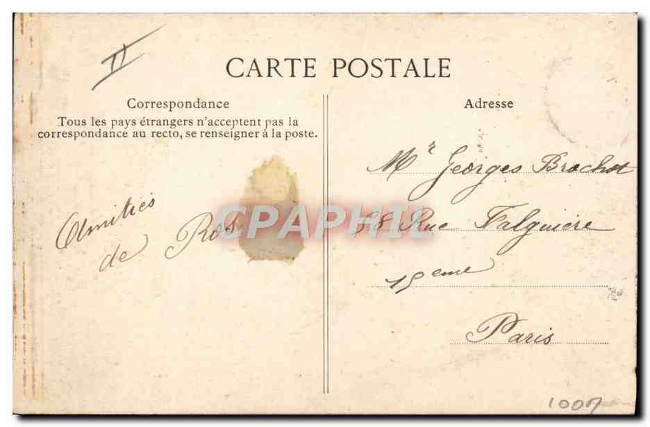 Saint-Malo — El Gran Casino — Editor E.D. n°1465 — Reverso