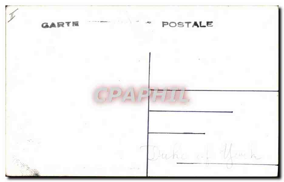 CPA Bateau Guerre Duke of York — Verso