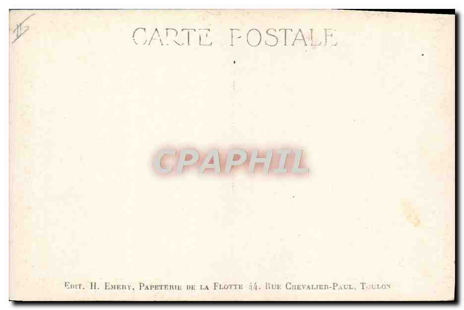 CPA Bateau Guerre Cuirasse Paris  — Verso